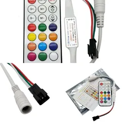 Nya bärbara datoradaptrar Chargers DC 12V LED RGB Controller 14Key Mini WS 2812 B 2811 RGBW RGBWW Controller 2812 för Light SP103E 2835 5050 Strip Light Magic Home