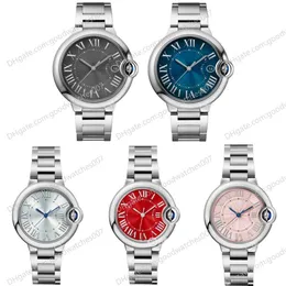 Ladies Watch Automatic Mechanical 33mm Red Dial 40mm Mens Watch WSBB0060 Leather Strap watchs2784