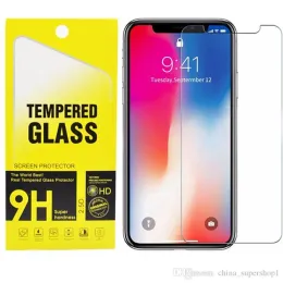 Ochraniacz ekranu dla iPhone 11 Pro Max XS Max XR Temperowane szkło dla iPhone'a 7 8 plus Samsung A20 A10 Film obrońcy 0,3 mm z pakietem detalicznym