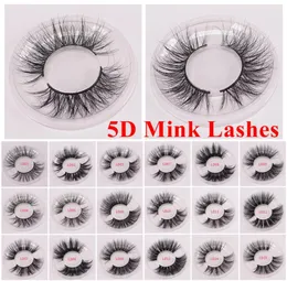 2019 New 3d Mink Eyelashes 25mm Long Mink Eyelash 5D Dramatic Thick Mink Lashes Handmade False Eyelash Eye Makeup Maquiagem LD Ser2682008