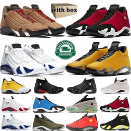 With Box Jumpman 14s Men Women Basketball Shoes 14 Gym Red Hyper Royal Last Shot Candy Cane Black Toe Thunder Red Lipstick Doernbecher Rubber Trainers Sports Sneakers