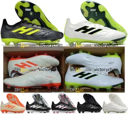 Gift Bag Quality Football Boots Copa Pure.1 FG Lithe Soccer Cleats Mens Firm Ground Soft Leather Comfortable Soccer Shoes Outdoor Trainers Botas De Futbol Size US 6.5-11