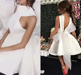 Elegancka krótka sukienka na studniówkę 2024 z koronkowymi aplikacjami Big Bow Vestidos Evening Formal imprezowe sukienki Vestidos Longo Robes de Soiree