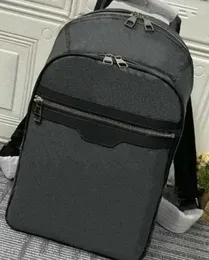 التصميم ذو العلامات التجارية الحقيقية الجلود الجودة جودة الرجال Bakcpack N58024 Black/Gray Plaid Sport Shipper Michael Men Backpacks 45*26*17cm