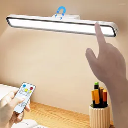 Lâmpadas de mesa LED lâmpada usb recarregável luz stepless escurecimento mesa lampara escritorio mesita noche leitura noite