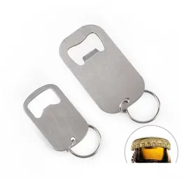 Öppnar Rostfritt stål Flat Speed ​​Bottle Cap Opener Bar Blade Home El Professional Beer Key Chains 0525 Drop Delivery Home Garden Kit Dhu7W