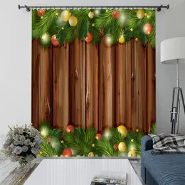 Cortinas blackout de Natal 3D tamanho personalizado Cortina de banho à prova d'água Impressão 3D Cortina de chuveiro de porta em tecido de poliéster