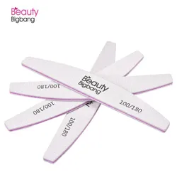 BeautyBigbang 5pcs 100180 Sanding Buffer Block Pedicure Manicure تلميع الأدوات البولندية المهنية ملفات الأظافر المزدوجة 2406141