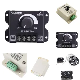 Nowe adaptery laptopa ładowarki 12 V 24 V Napięcie LED przełącznik Dimmer 8A Plast / 30A Regulator Regulator Regulator regulacyjny dla pojedynczego koloru LED Lampka Lampa Lampa