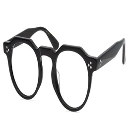 Men Optical Glassese Frame Round Spectacle Frames Retro Eyeglass Frame Fashion Eyeglasses Women Handmade Myopia Eyewear with Box295V