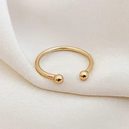 Wedding Rings Tarnish Resistant 14k Gold Filled Adjustable Stacking Plain Ring Boho Jewelry Rings For Women Hypoallergenic Jewelry 231214