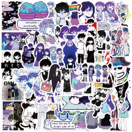 50Pcs Omori Stickers Non-Random Waterproof Vinyl Sticker Laptop Skateboard Motor Water Bottle Snowboard Notebook Wall Car Decals Kids Gifts