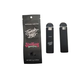 Vazio Jungle Boys Descartáveis ​​Vape Pens 1.0 Gram Vapes Dispositivo Grosso Óleo Bobina Cerâmica E Cigarro Pods 280mAh Bateria Recarregável 1ml Vaporizador Vape Cartuchos Vazios