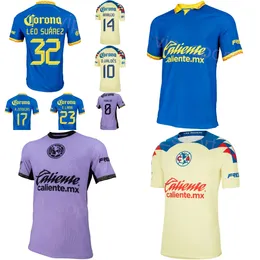 Club 23 24 Club America Soccer Jerseys Mens Team Rodriguez Dos Santos Quinones Suarez Alvarez Fuentes Sanchez ZendeJas Fidalgo Valdes Football Shirt Kits Uniform