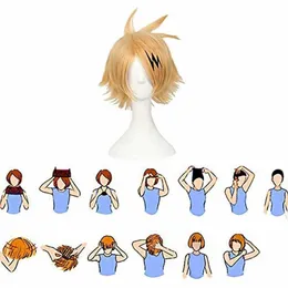 Cosplay Milk Gold Anti Warping My Hero College Shangming Electric Cos Wig Set