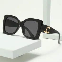 Designer-Sonnenbrille, luxuriöse Monogramm-Sonnenbrille für Damen, Diamant-Design, Bein-Sonnenbrille, Outdoor-Reise-Foto-Sonnenbrille, mit Originalverpackung