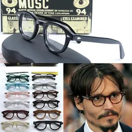 선글라스 최고 품질의 광학 안경 프레임 남성 남성 컴퓨터 고글 둥근 아세테이트 근시 림토스 안 Eyeglass335i