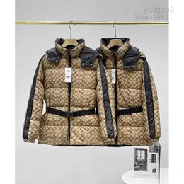 2023Parkas C Koujia Cabinet é o mesmo tipo de jaqueta feminina de comprimento médio clássica 80 White Duck Down Jacket Seguro de entrega