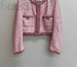 Kvinnorjackor Designer Designer Brand Jacket Fashion High-End Autumn Winter Tweed Coat Leisure Spring paljetter Rockar Cardigan Birthday Mother's Day Gift