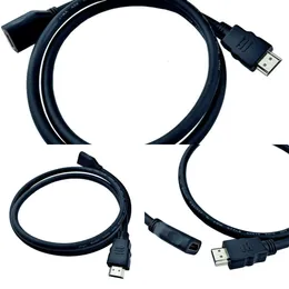Nuevos cargadores de adaptadores para ordenador portátil Cable de extensión compatible con HDMI 4K extensor macho a hembra 2,0 compatible con HDMI para ordenador/HDTV/portátil/proyector/PS3/4