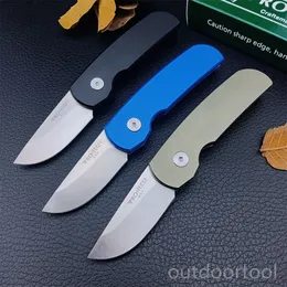 Pro-Tech 2203 CALMIGO Auto Folding Knife 1.96/ 154cm Satin Plain Blade Aluminium Alloy Handlar Mini Outdoor Pocket EDC Knives for Hunting Camping BM 533 550 Multi Tools