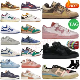 Bad Bunny Last Forum 84 Low Running Shoes Forums Buckle Lows 84 Män Kvinnor Blue Tint Cream Easter Pink Egg Back To School Patchwork Beige Trainers Sneakers Runners