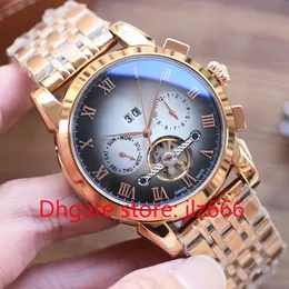 Orologio da uomo orologio meccanico design di lusso PP tourbillon movimento meccanico completamente automatico superficie a specchio zaffiro impermeabile, quadrante in acciaio inossidabile, rr