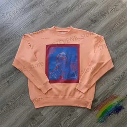 Felpe con cappuccio da uomo Felpe 2020ss CAVEMPT C.E 20SS DIAL CUT CREW NECK ARANCIO Girocollo Uomo Donna 1 1 Felpe patchwork di alta qualità Cav empt Felpe con cappuccio T231215