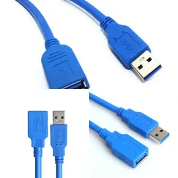 Novos adaptadores para laptop carregadores USB 3.0 A macho AM para USB 3.0 A fêmea AF USB3.0 cabo de extensão 0,5m 1m 1,5m 3m 5m 1ft 2ft 3ft 5ft 6ft 10ft 3 5 metros