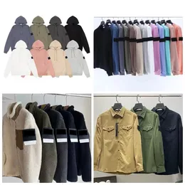 Designers Mens Jaquetas Jaqueta de Lã Quente Espessado Cordeiro Puffer Casacos Casacos Jumper Crachá Moletom Com Capuz Pulôver Suéter Outono Hoodies CYG23121404-10