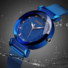 Zegarek zegarki kwarcowe Watche Women Fashion Fashion Stali Fair Stael Waterproof Waterproof Ladies Girls Watch 2022 SkmeiwristWatches Na ręce