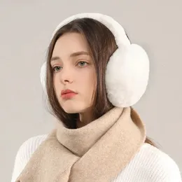 Ear muffs earmuffs mulheres inverno bonito dobrável simples orelha capa proteção de orelha versão coreana calor pelúcia quente anti-congelamento eartips 231214