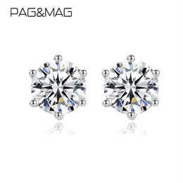PAGMAG VVS1 CUT COT TOTALS 1 0CT Diamond Test مرر Moissanite 925 Sterling Silver Silver Fine Jewelry Girlfriend Gift 210323305y