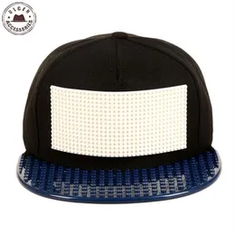 Kişilik Legos Cap High Litel Blokları Özelleştir Diy Legos Beyzbol Şapka Kamyoner Snapback Hat Erkekler ve Kadınlar İçin Çıkarılabilir271E