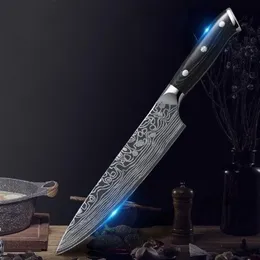 المطبخ ألمانيا 4116 من الفولاذ المقاوم للصدأ احترافي 8 بوصة شيف غرب Lnife Butcher Cleaver Lnife Sashimi Lnife287V