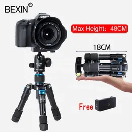 حاملو سطح المكتب Mini Tripod Camera Stand Phone يدعم الهاتف ترايبود ترايبود المحمول محول كاميرا محول الكاميرا لكاميرا فيديو DSLRS