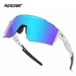 Óculos kdeam esportes óculos de sol polarizados óculos de ciclismo da bicicleta mtb estrada ciclismo óculos de proteção