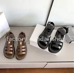 Designer-Sandalen von Triomphe mit dickem Boden, Damen-Sandale, Luxusmarke, Slipper, Knöchel-Schnalle, offener Zehenbereich, Slingback-Mule, Flip-Flops, Mule-Slides