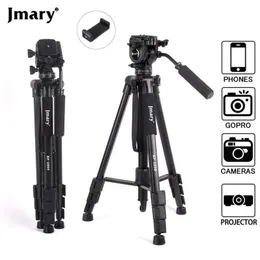 Tutucular Jamry Yeni Marka 1.66m 2'de 1 Hidrolik Kafa GoPro Kamera Tripod Fotoğrafçılık Canlı Evrensel Tripod Seyahat Hafif Tripod