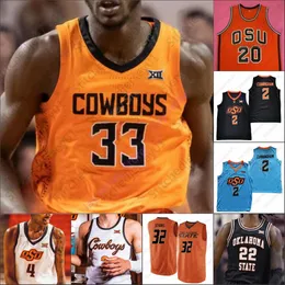 Customzied Javon Small Isaiah Miranda NCAA Oklahoma State Basketball OSU John-Michael Wright Weston Church Mike Marsh Brooks Manzer Justin McBride Carson Sager