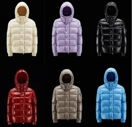 Vintermensjacka puffer utomhus jackor eflektiv co-märke märke lysande varsity casual vadderad huva förtjockad vindbrytare klassisk full coa e6mu#