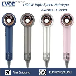 Sèche-cheveux électrique Super sèche-cheveux haute vitesse à ions négatifs soins capillaires style anion constant sèche-cheveux électriques 1600W 110000 tr/min séchage rapide T231216