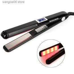 Hair Curlers Straighteners LCD Ultrasonic Infrared Hair Care Cold Iron Keratin Argan Oil Recover Hair Damaged Hair Treatment Tool Hair conditioner Repair T231216