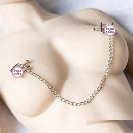 Pierścienie sutków pierścienie sutki y łańcuch klip piersi stymulujący naśladowanie pokusa strojenie SM sromowe srom