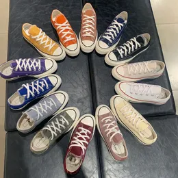 Canvas ayakkabı tasarımcısı 1970'lerin spor ayakkabıları All Star Chuck 70 Taylor Sıradan Düşük Ayakkabılar Yüksek Hakklı Kadınlar Erkekler Erkek Klasik Black Beyaz Düz Eğitmenler C16