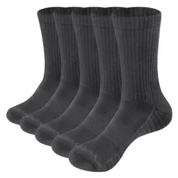 Спортивные носки YUEDGE Мужские толстые дышащие хлопковые подушки для экипажа Спорт на открытом воздухе Пешие прогулки Трекинговые носки Рабочие носки для мужчин 37- EU 231216