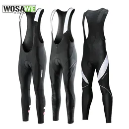 Cycling Pants WOSAWE Breathable Cycling Pants Autumn Mountain Bike Downhill Pant Pro Team Gel Padded Tights Bike Men's Cycling Bib Shorts 231216