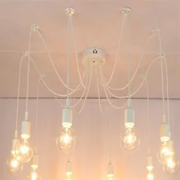 Retro lustre e26 e27 aranha lâmpada pingente titular edison diy lâmpadas de iluminação lanternas acessórios fio mensageiro excluir bul253m