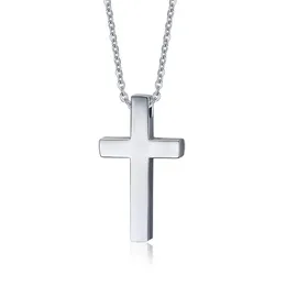 Collane classiche con croce vuota Preghiera Cristo Uomo Gioielli Acciaio inossidabile Uomo Donna Catena PN-241294b