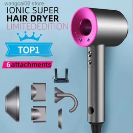 Electric Hair Dryer Hair Dryer with Diffuser Professinal Leafless Hairdryers 220V/240V Negative Ion Quick Dry Homehold Constant Temperature Hair Car T231216